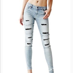 Mid-Rise Power Skinny Guess Jeans